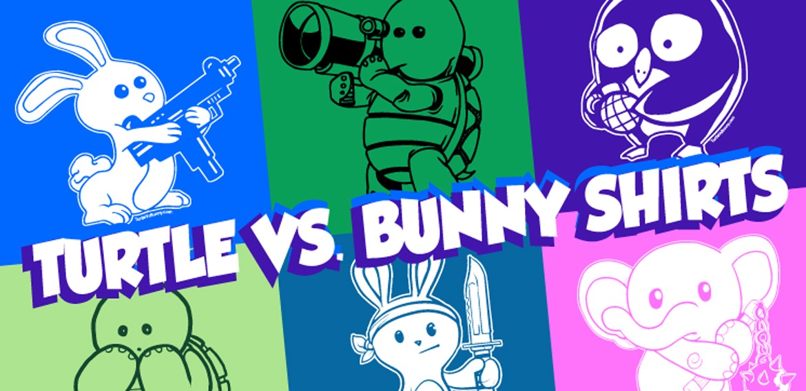 Turtle vs Bunny shirts